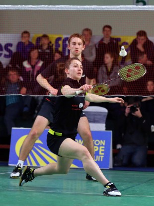 Chloe Magee and her brother Sam in action.