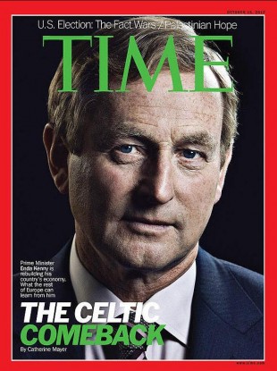 Enda Kenny on the cover of TIME magazine in October