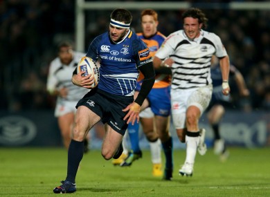 Fergus McFadden makes a lightning break against Zebre.