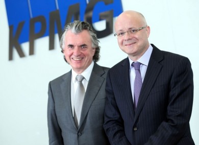 Terence O'Rourke and incoming Managing Partner at KPMG, Shaun Murphy (l-r)