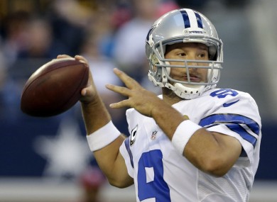 Tony Romo has been in better form of late.