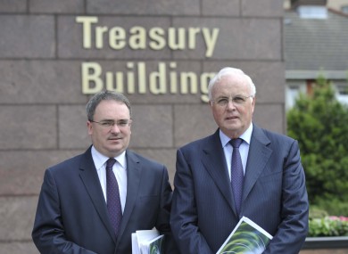 NAMA chief executive Brendan McDonagh and chairman Frank Daly: pleased with 2012.