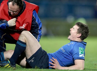 BOD: in pain after rolling his right ankle.