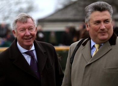 Alex Ferguson and trainer Paul Nicholls.