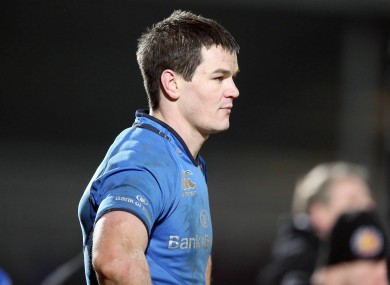 Leinster's Jonny Sexton after the game last night.