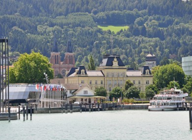 View of the port of Bregenz