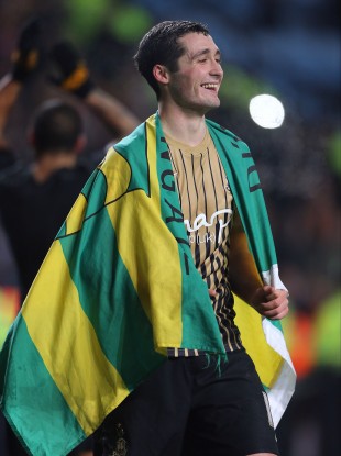 McHugh: celebrated Bradford's win against Aston Villa in his county colours.