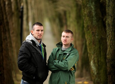 John Joe Nevin and Paddy Barnes at the press conference to promote the finals.