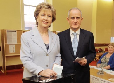 Martin McAleese, seen with ex-president Mary McAleese, in October 2011 as they cast their votes in that month's Presidential election.