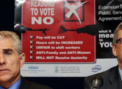 General Secretary of the INMO, Liam Doran and Director of Industrial Relations at the IMO, Steve Tweed