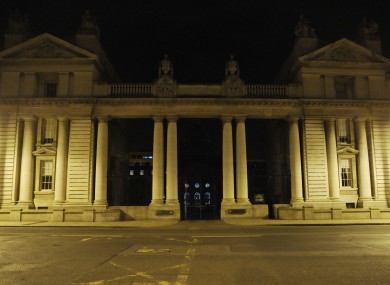 Government Buildings on Merrion Street in Dublin, seen in 2009 when the Irish Government first marked Earth Hour.
