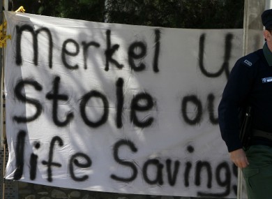 Cypriot citizens have condemned a deeply unpopular levy on domestic bank accounts, as part of the island's €10 billion bailout deal.