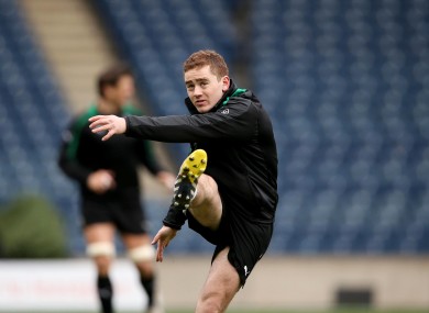 Paddy Jackson must be hoping for a simple penalty effort first up.