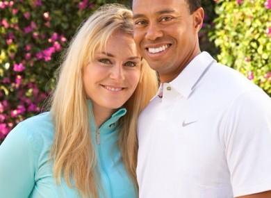 Power couple: Vonn and Woods.