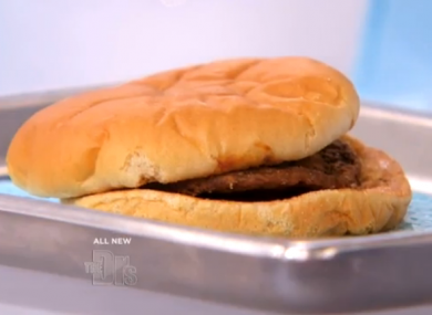 Man claims he's kept this McDonalds burger for 14 years.
