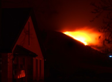 The fire is around 1.5km away from the house in this picture.