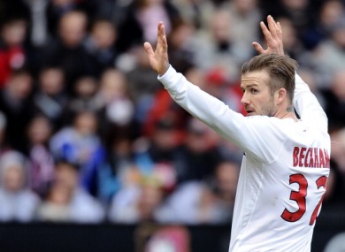 Beckham was criticised by the French media for his performance in the first leg.