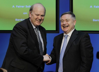 Finance Minister Michael Noonan and Minister for Public Expenditure Brendan Howlin.