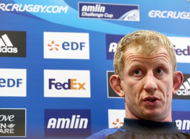 Leinster man Leo Cullen at UCD this week.