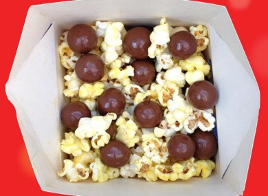 Maltesers? Check. Popcorn? Check. Together? Um...