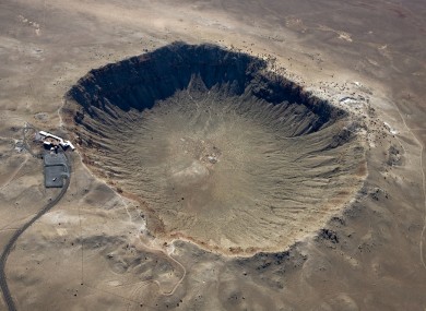 It's a crater. Get it?