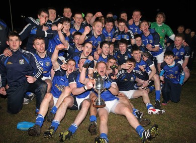 Cavan celebrate winning the Ulster U21 title.
