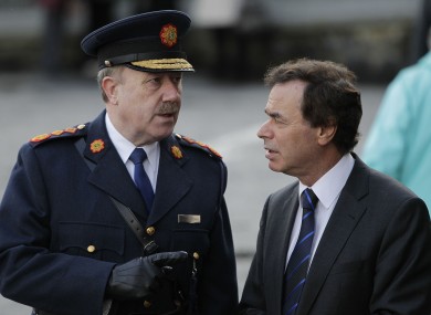 File photo of Garda Commissioner Martin Callinan with Justice Minister Alan Shatter.
