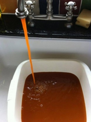 Water in a Lifford home over the weekend.