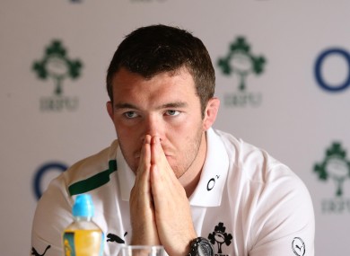 Peter O'Mahony at his first outing as Ireland captain.