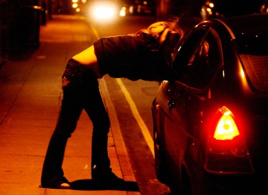 Under Irish law it is an offence to try to sell sex - but not to actually buy it.