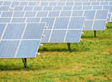 File image of photovoltaic solar farms across Europe.