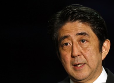 Japan's Prime Minister Shinzo Abe.