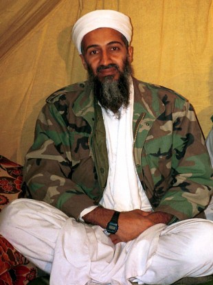 An undated photo of Bin Laden in Afghanistan.