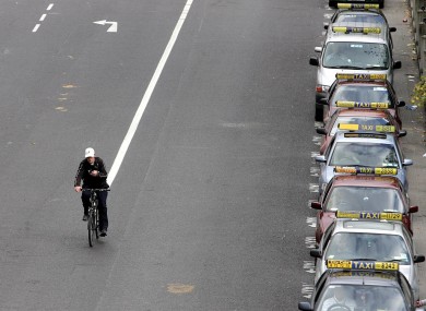 A cyclist on Dublin's Stephen's Green