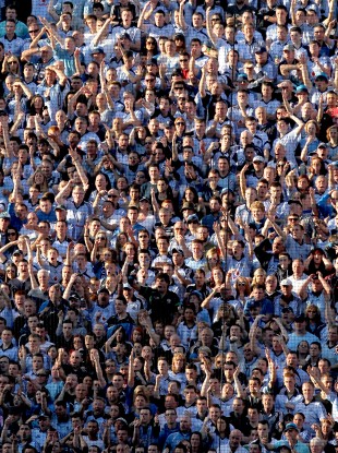 Dublin fans on Hill 16.