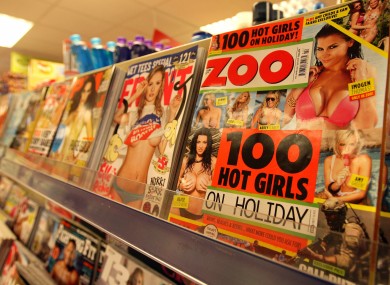 File photo of 'lads' mags'