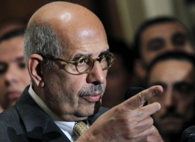 File photo: former director of the U.N.'s nuclear agency and Nobel peace laureate Mohamed ElBaradei.