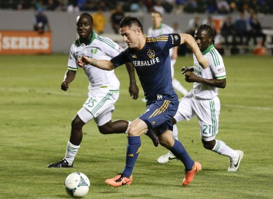 Keane playing for LA Galaxy.