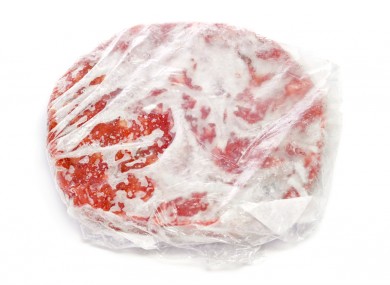 A frozen burger