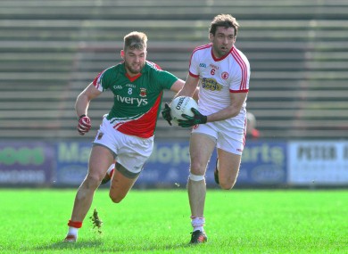 Joe McMahon of Tyrone and Mayo's Aidan O'Shea will face off today.