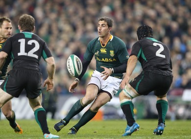 Ruan Pienaar in action against Ireland last November.