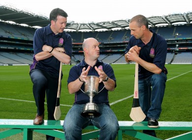 Donal Og Cusack, Ollie Baker and Tommy Dunne at the recent launch of the tournament.