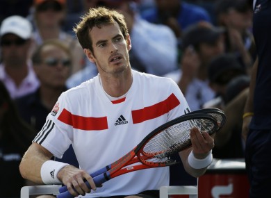 Andy Murray lost in straight sets this evening.