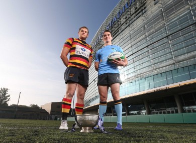 Willie Earle of Lasdowne and Andrew Boyle of UCD ahead of their clash tomorrow afternoon.