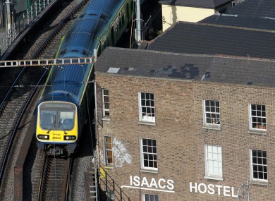 A DART train in Dublin (file)