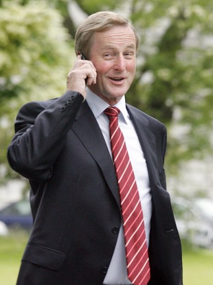 Enda Kenny on the phone, but who's listening?