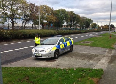 Garda checkpoint