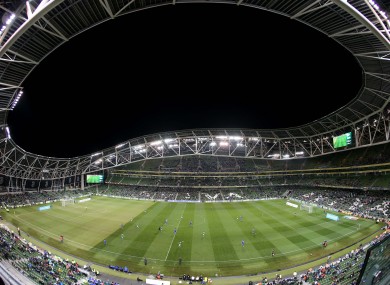 The Aviva Stadium.