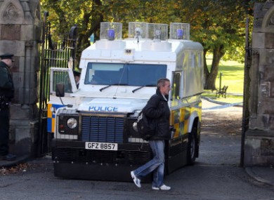 PSNI at Alexandra Park on Wednesday, where Kevin Kearney's body was found.