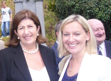 Edie Wynne with Lucinda Creighton in 2008
